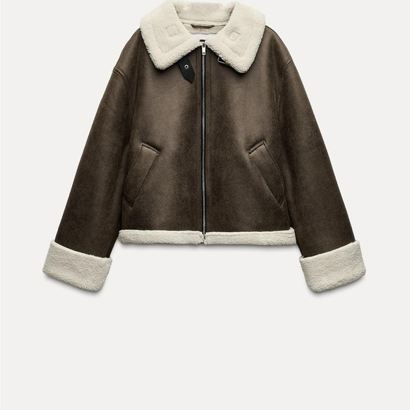 NWT ZARA OVERSIZED DOUBLE FACED JACKET SIZE M 
🚨 FINAL PRICE NO OFFER ACCEPT - Picture 6 of 16